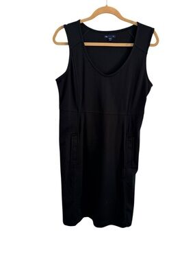 GAP Black Sleeveless Midi Sheath Dress